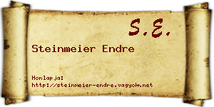 Steinmeier Endre névjegykártya